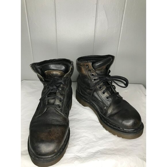 Vintage Dr. Doc Martens Brown Black Patina 1460 Made in England Size UK 5 boots - Picture 1 of 9
